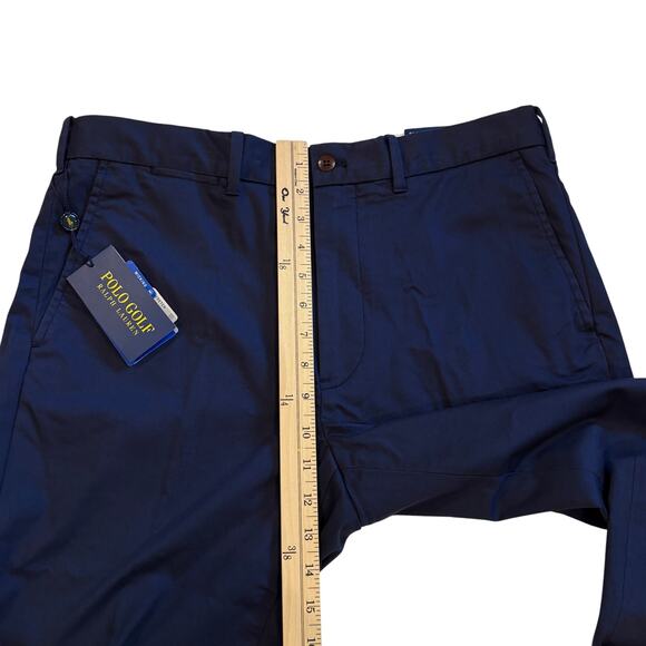 Polo Golf Ralph Lauren Pants Mens Size 33x30 Blue Tailored Fit Chino Stretch - Picture 8 of 10